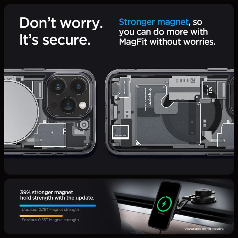 Калъф SPG Ultra Hybrid ZeroOne iPhone 15, MagFit /черен/ – снимка 3