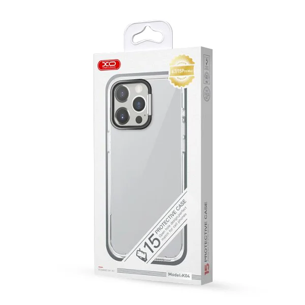Калъф XO TPU със стойка Apple iPhone 15 Pro /черен/ – снимка 2