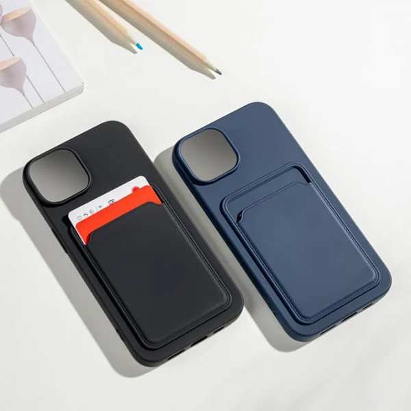 Калъф XO TPU със слот за карта Apple iPhone 15 /син/ – снимка 2