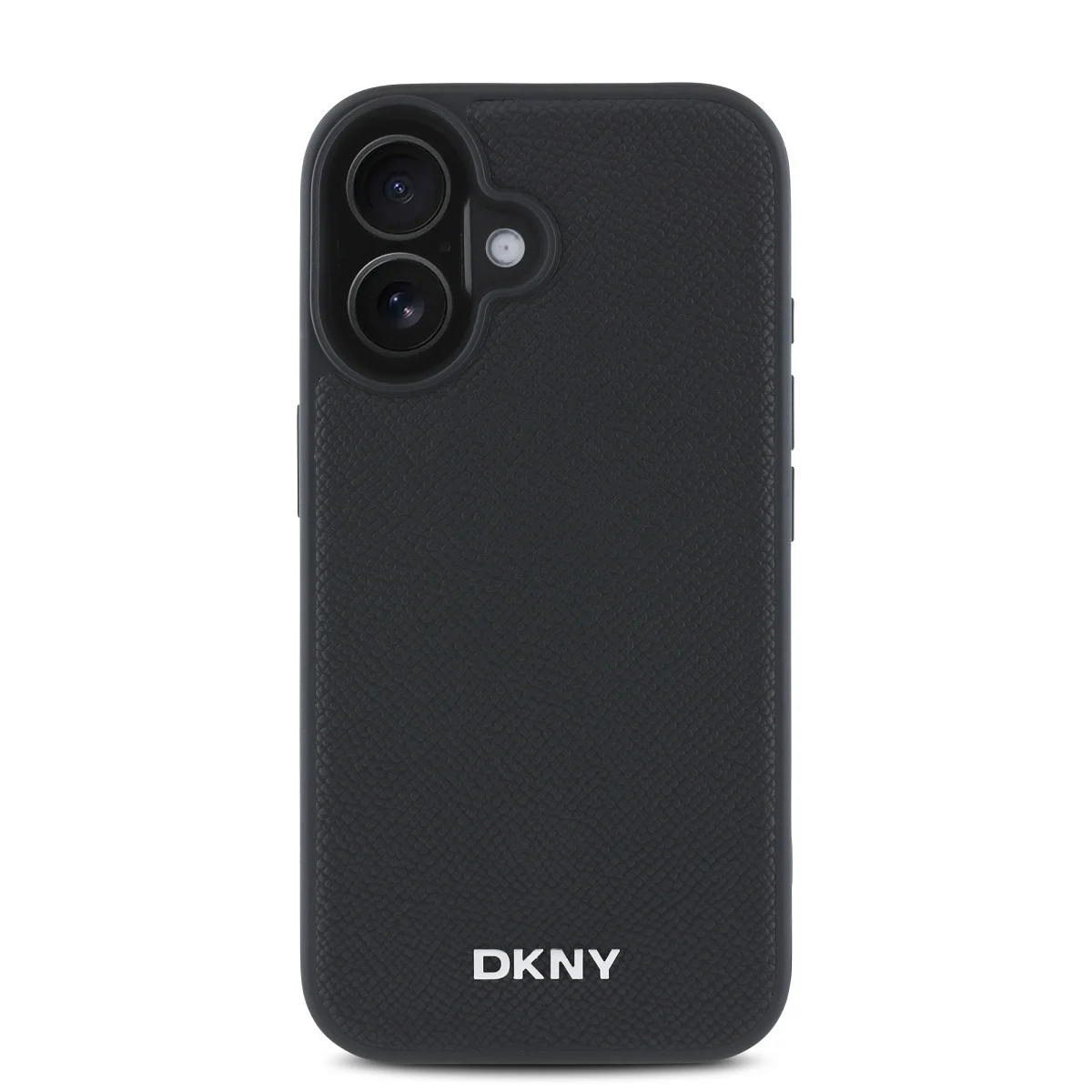 DKNY Калъф Apple iPhone 16 Plus, PU Leather Silver Metal Logo Magsafe, черен - DKHMP16MPGHLMK – снимка 2