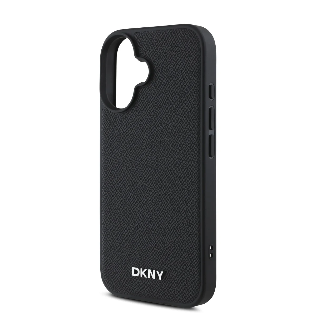 DKNY Калъф Apple iPhone 16 Plus, PU Leather Silver Metal Logo Magsafe, черен - DKHMP16MPGHLMK – снимка 3