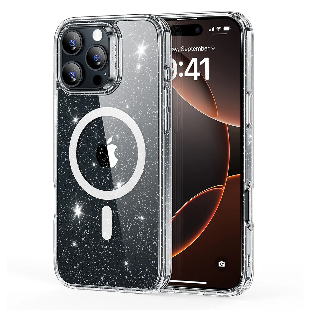 ESR Калъф Classic Hybrid iPhone 16 Pro, MagSafe /прозрачен, с блясък/ Amazon Pack