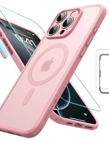 ESR Калъф Classic Pro + стъкло SET iPhone 16 Pro, MagSafe /матово розов/ Amazon Pack