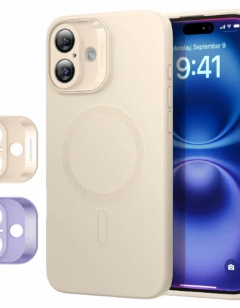 ESR Калъф + Camera grids SET Cloud Soft iPhone 16, MagSafe /телесен/ Amazon Pack