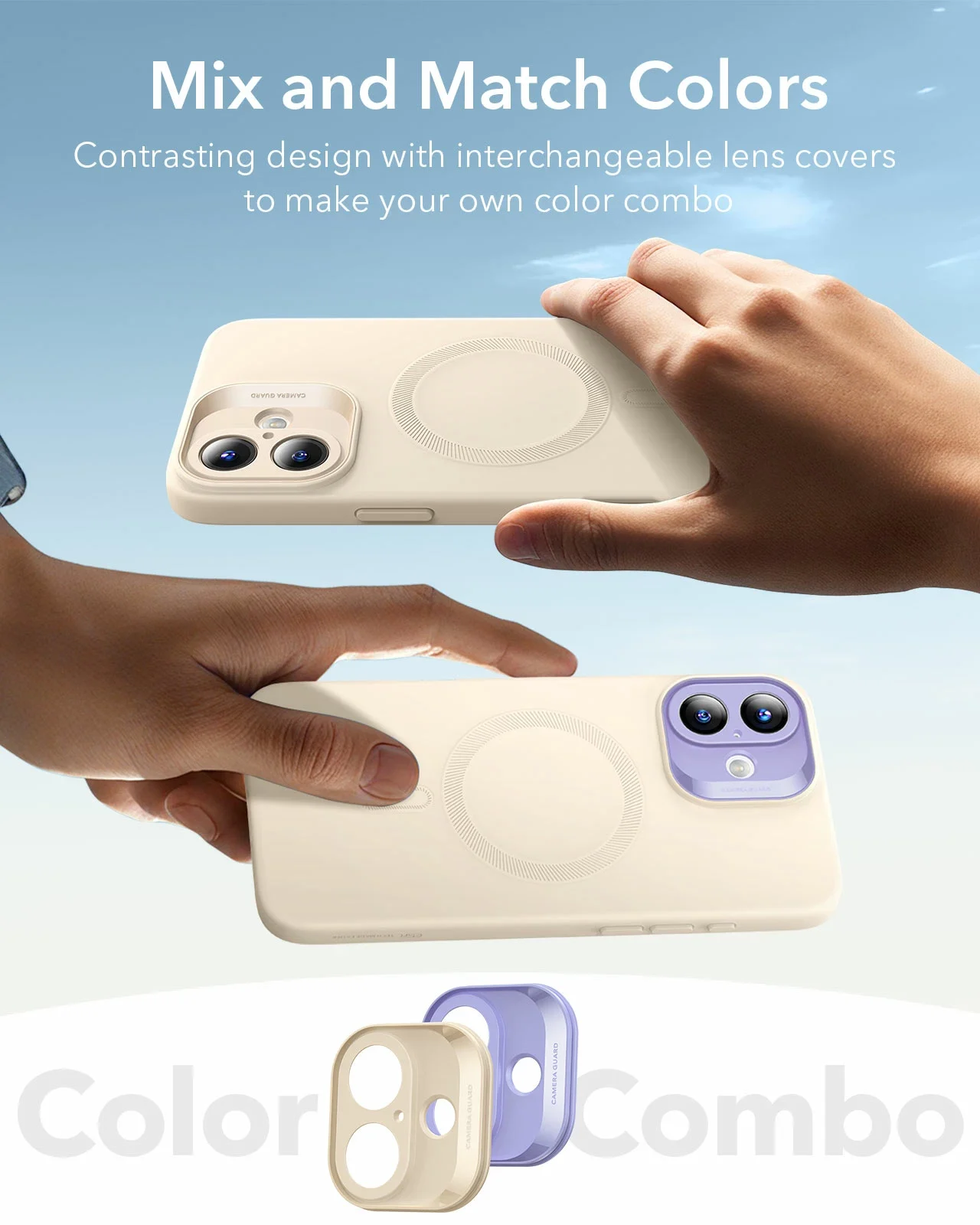 ESR Калъф + Camera grids Cloud Soft iPhone 16, MagSafe /розов/ Amazon Pack – снимка 7