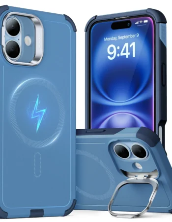 ESR Калъф Cyber Tough Armor със стойка, iPhone 16, MagSafe /син/