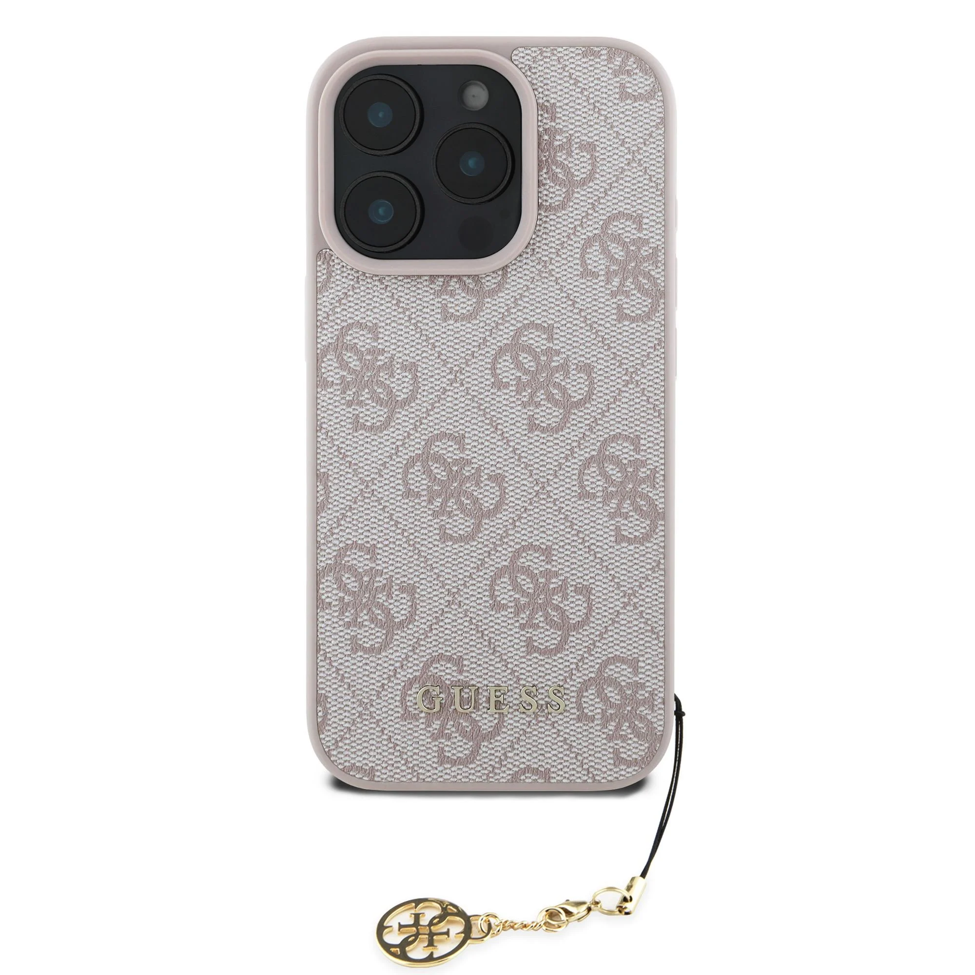 GUESS Калъф Apple iPhone 16 Pro, 4G Charm Tone on Tone, розов - GUHCP16LGF4GCP