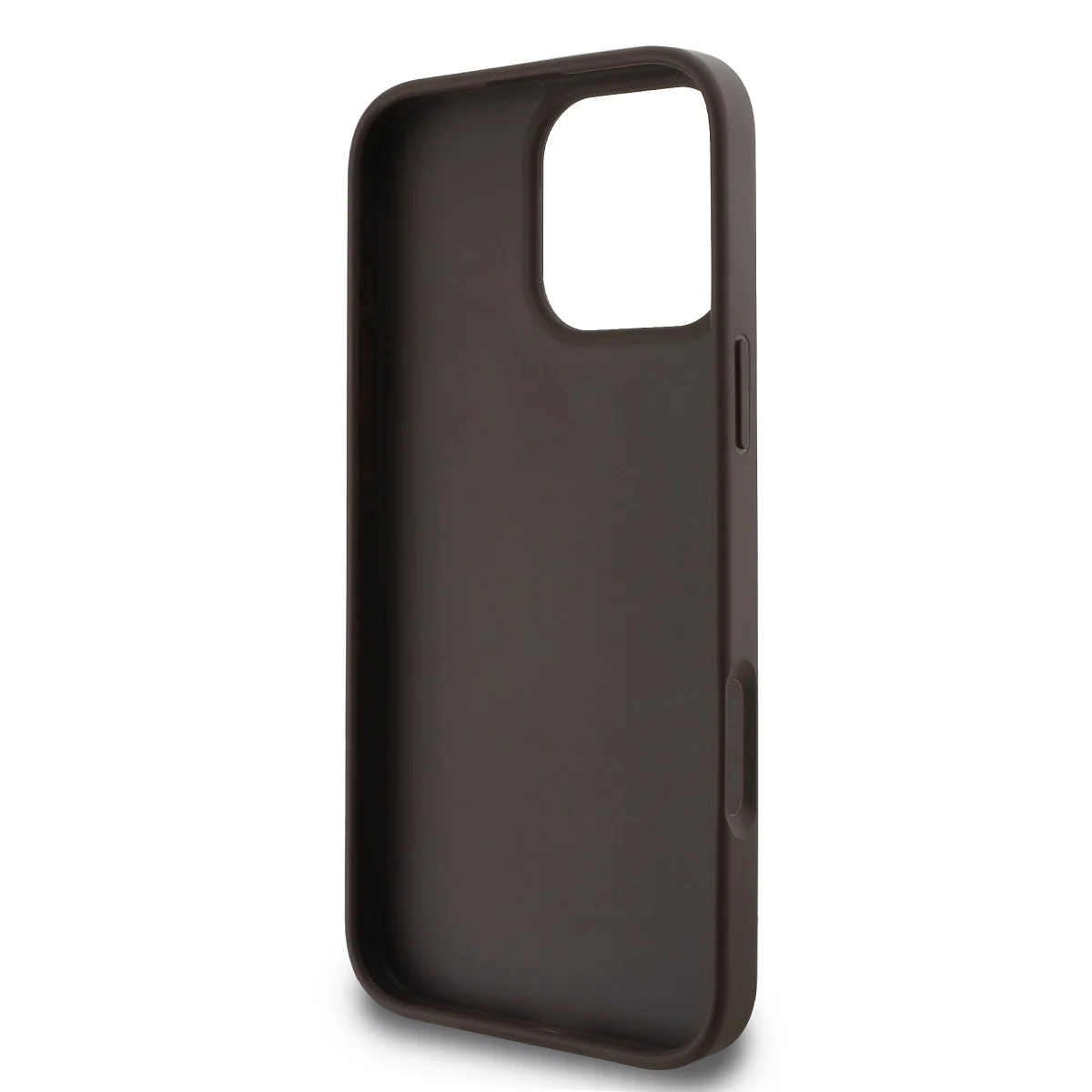 GUESS Калъф Apple iPhone 16 Pro, PU 4G Metal Logo, кафяв - GUHCP16L4GMGBR – снимка 5