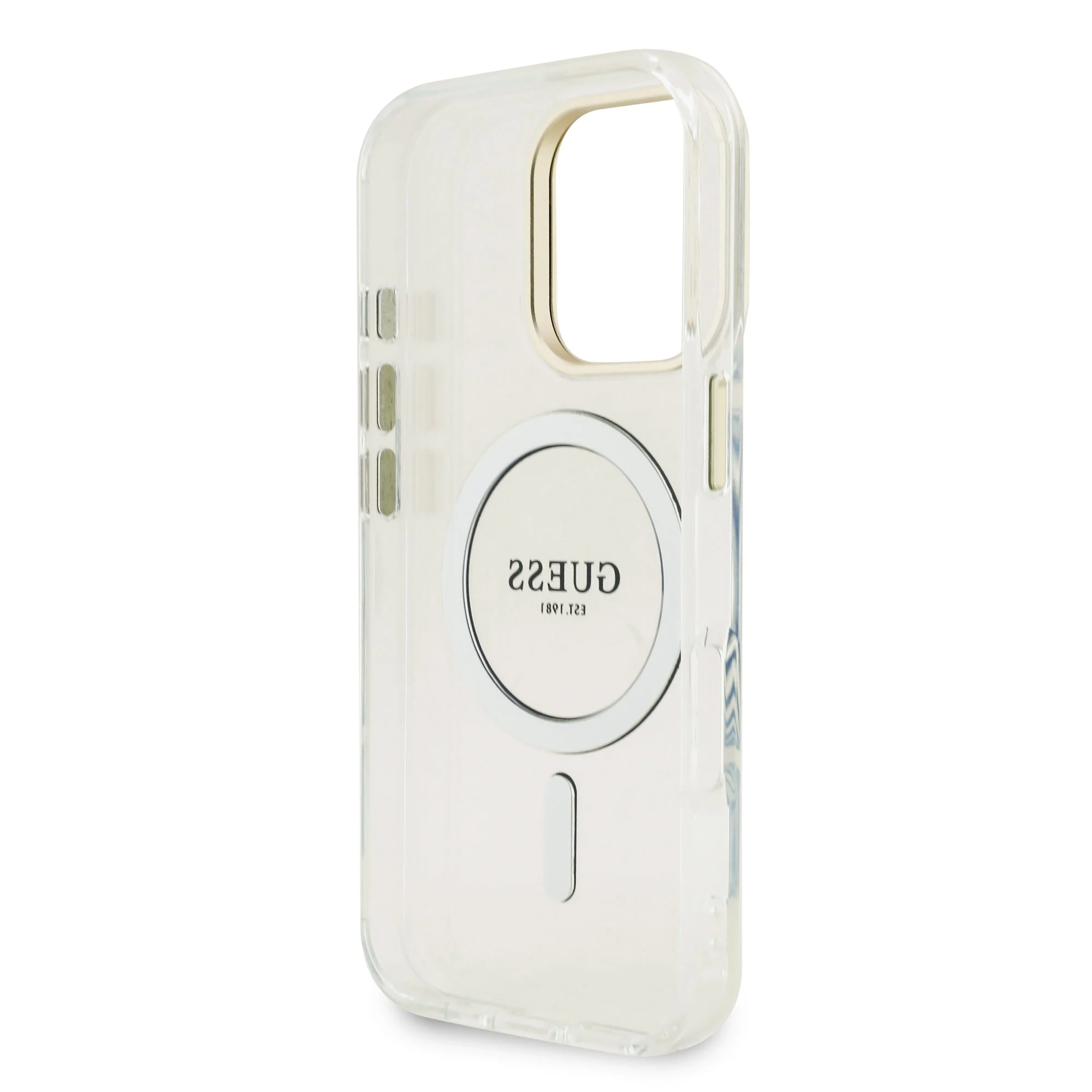 GUESS Калъф Apple iPhone 16 Pro, PC/TPU Electroplated Stand Camera Frame MagSafe + 3 Backgrounds - GUBPSBHMP16LF4P05 – снимка 7