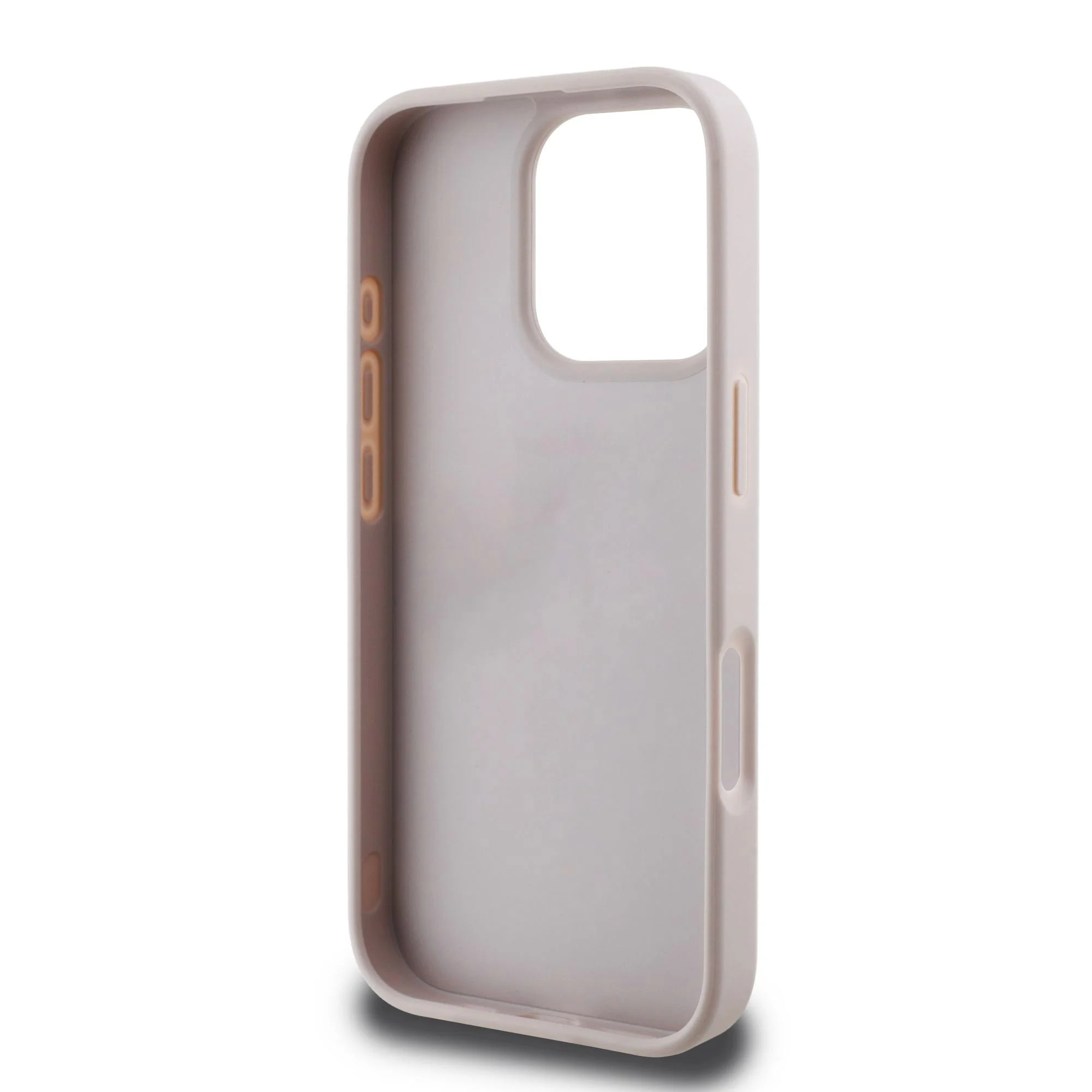 GUESS Калъф Apple iPhone 16 Pro, PU 4G Stripe, розов - GUHCP16LG4GLPI – снимка 6