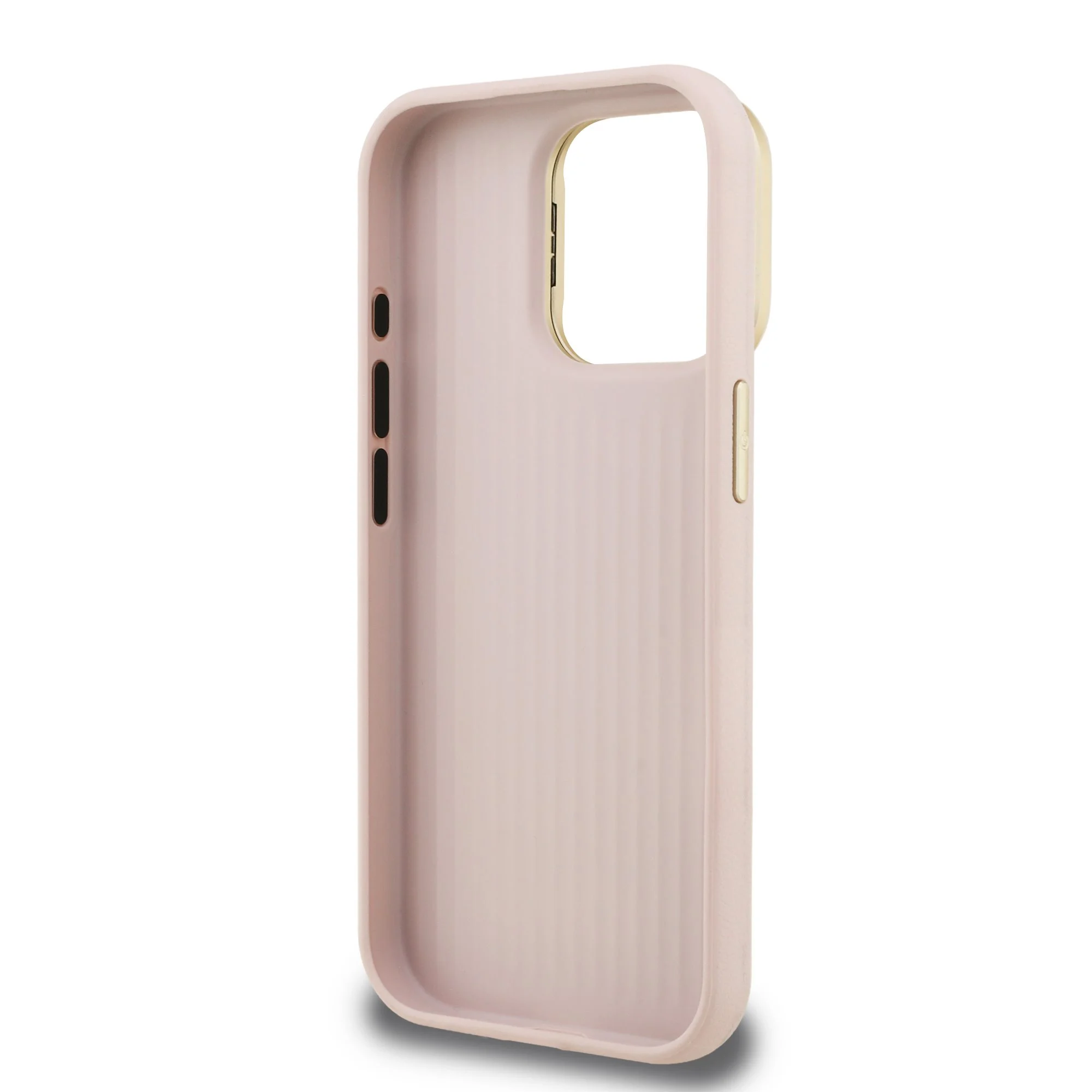 GUESS Калъф Apple iPhone 16 Pro, PU Grained 4G Logo Stand Camera Frame, розов - GUHCP16LPCS4GSP – снимка 6