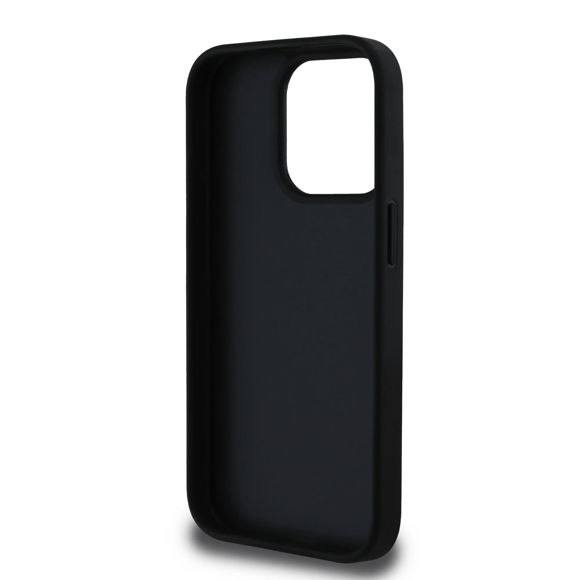 GUESS Калъф Apple iPhone 16 Pro, PU Grained 4G Metal Logo, черен - GUHCP16LPGT4MBK – снимка 3