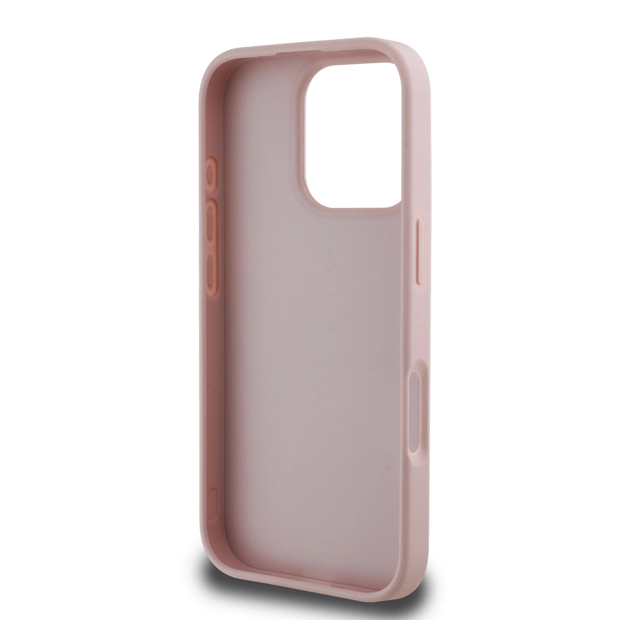 GUESS Калъф Apple iPhone 16 Pro, PU Grained 4G Metal Logo, розов - GUHCP16LPGT4MBP – снимка 6