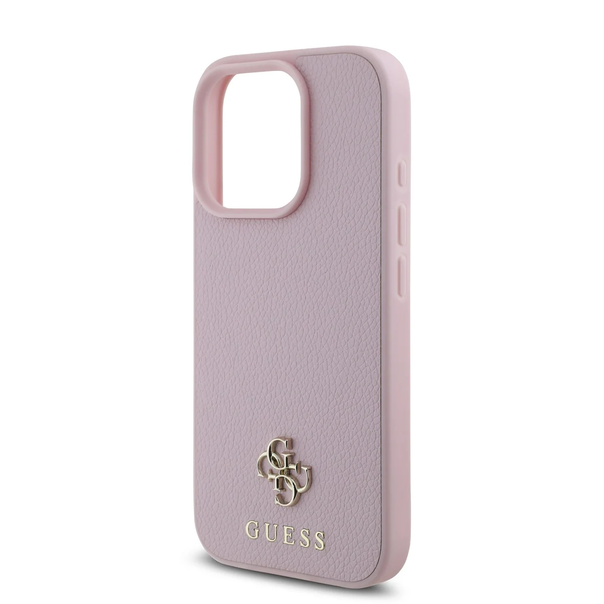 GUESS Калъф Apple iPhone 16 Pro, PU Grained 4G Small Metal Logo MagSafe, розов - GUHMP16LPGCSM4MP – снимка 4