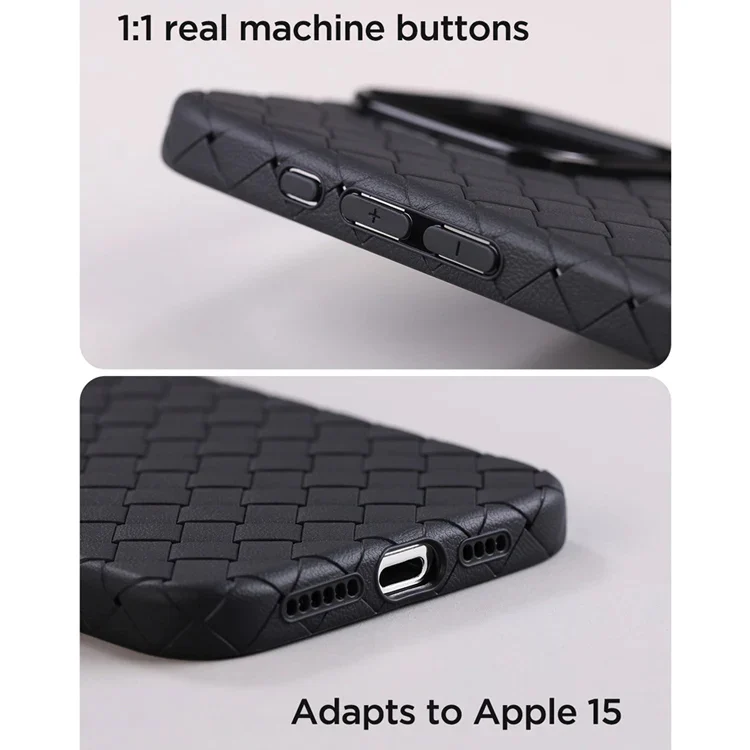 Joyroom Калъф Apple iPhone 15, Braiding Series, оранжев – снимка 2