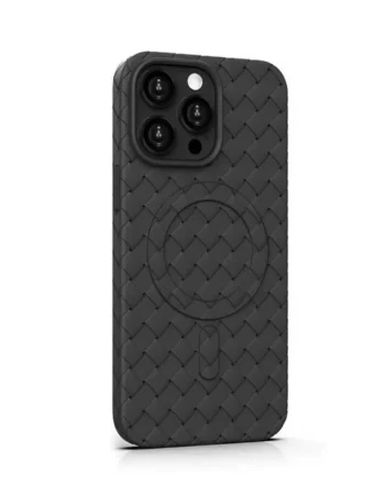 Joyroom Калъф Apple iPhone 15, Braiding Series MagSafe, черен