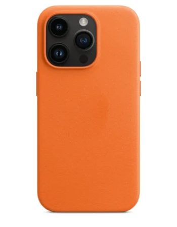 Кейс Joyroom Soft Armor Series за iPhone 15 Pro – оранжев, MagSafe съвместим, матово покритие, изглед на гърба