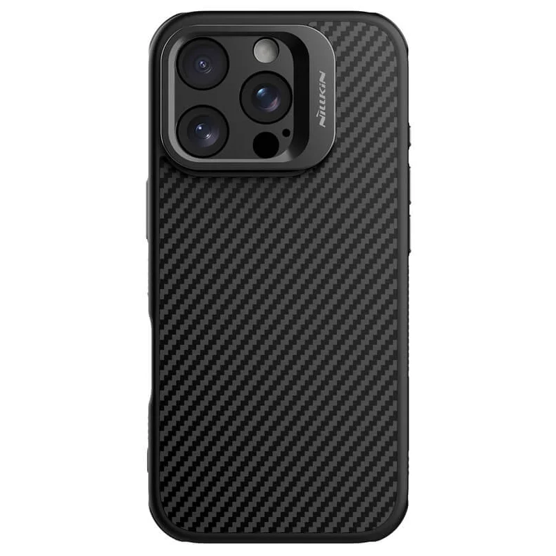 NILLKIN Калъф Apple iPhone 16 Pro, CarboProp Aramid Magnetic, черен – снимка 2