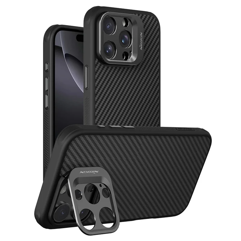 NILLKIN Калъф Apple iPhone 16 Pro, CarboProp Aramid Magnetic, черен