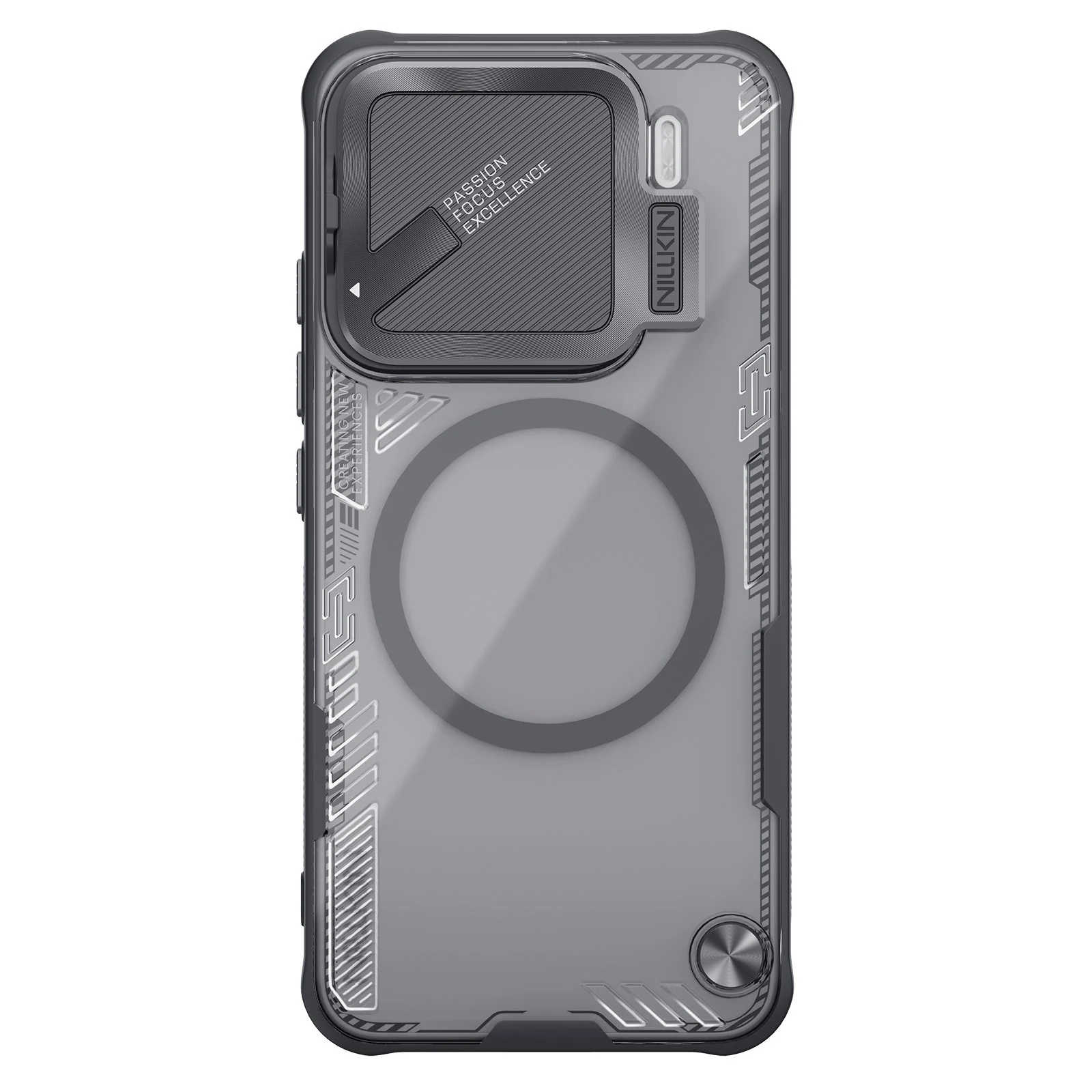 Калъф Nillkin Iceblade Prop Magnetic за Xiaomi 15 – черен кейс с MagSafe пръстен и арамидна конструкция