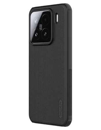 Калъф Nillkin Super Frosted Shield за Xiaomi 15 – черен матов кейс, 3/4 изглед