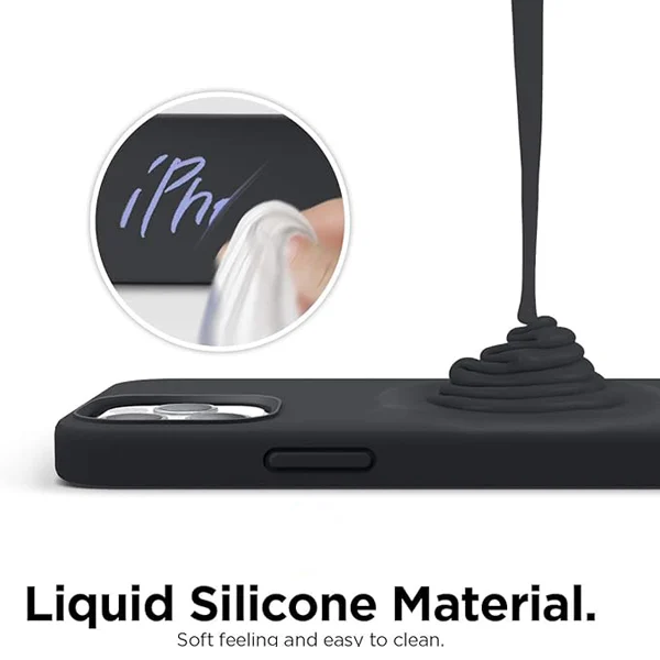 NORDIC Калъф Liquid Silicone Apple iPhone 16 Plus, MagSafe /Cherry blossom/ – снимка 2
