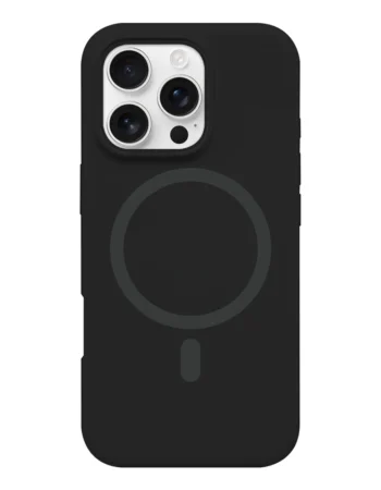 NORDIC Калъф Liquid Silicone Apple iPhone 16, MagSafe /Onyx/