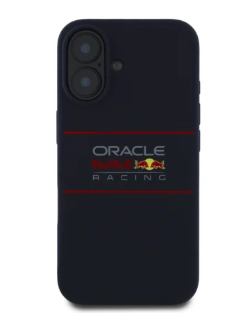 Red Bull Калъф Apple iPhone 16 Plus, Silicone Horizontal Logo MagSafe, син - RBHMP16M24SIHSRV