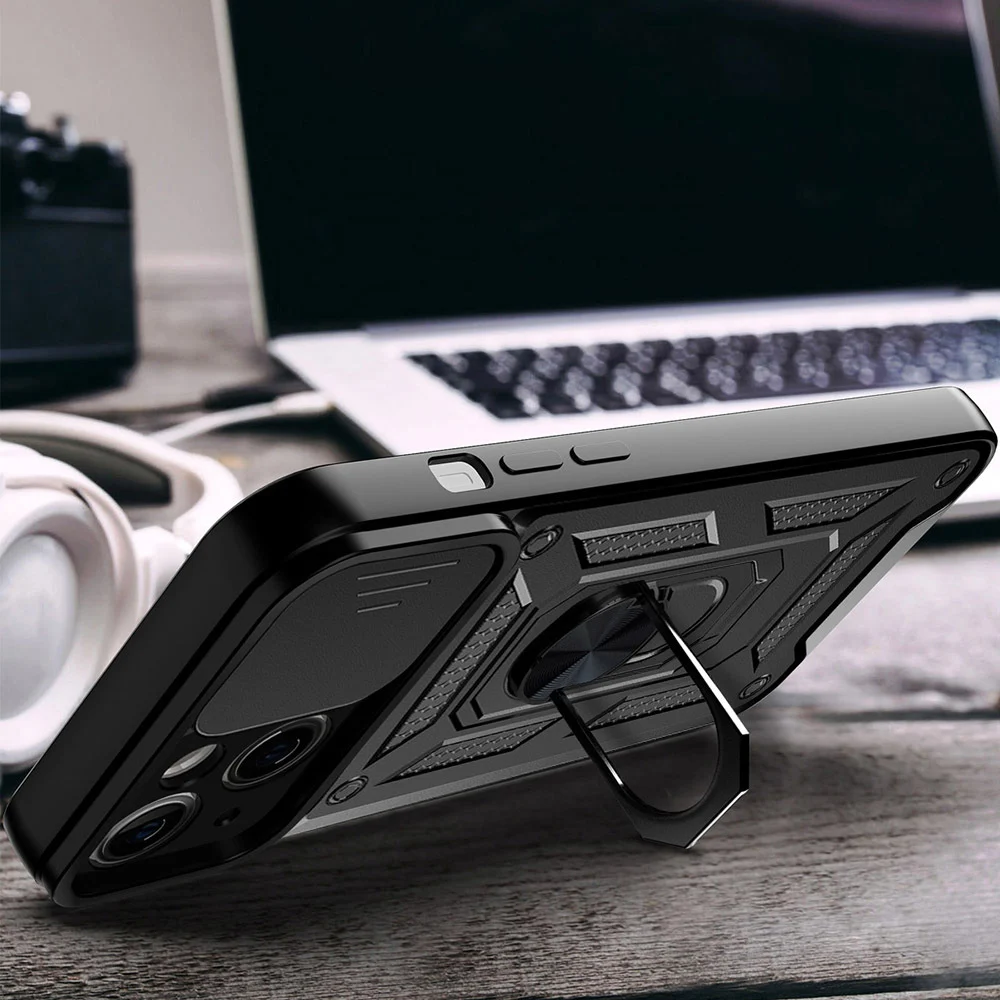 Калъф ARMOR CamSlide Удароустойчив Samsung S24 Ultra /черен/ – снимка 7