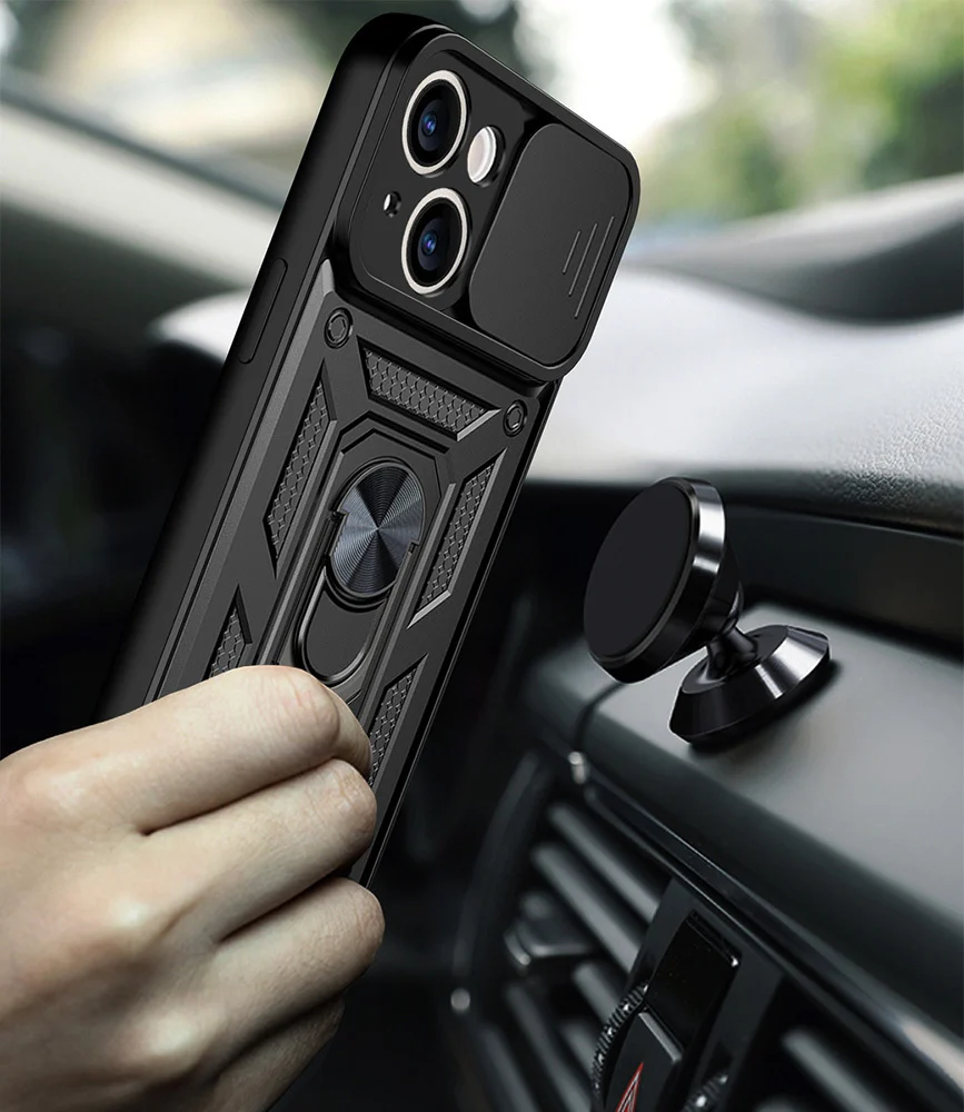 Калъф ARMOR CamSlide Удароустойчив Samsung S24 Ultra /черен/ – снимка 4