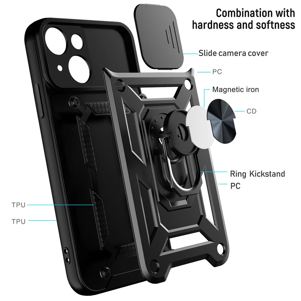 Калъф ARMOR CamSlide Удароустойчив Samsung S24 Ultra /черен/ – снимка 10