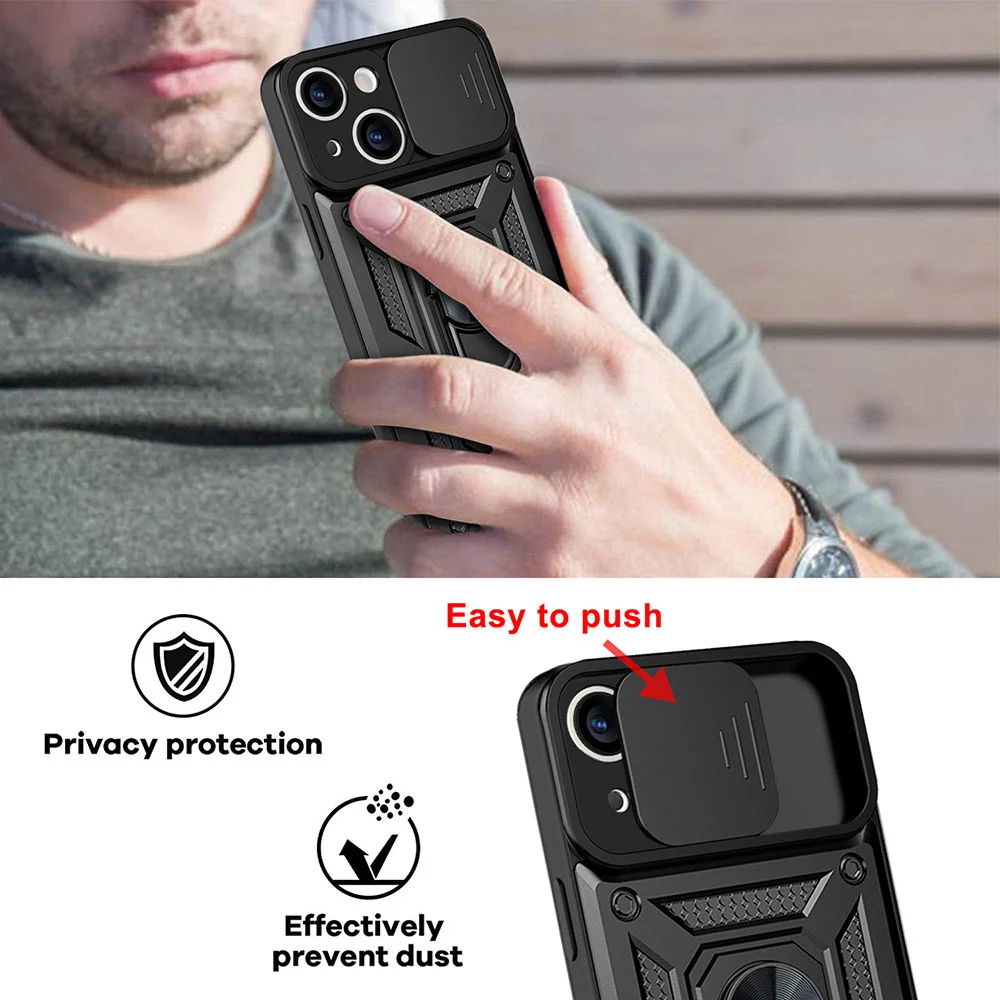 Калъф ARMOR CamSlide Удароустойчив Samsung S24 Ultra /черен/ – снимка 8