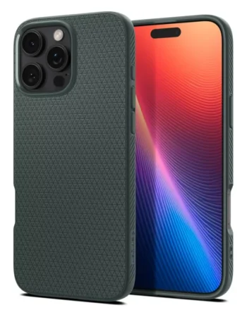 Калъф SPIGEN Liquid Air Apple iPhone 16 Pro /тъмно зелен/