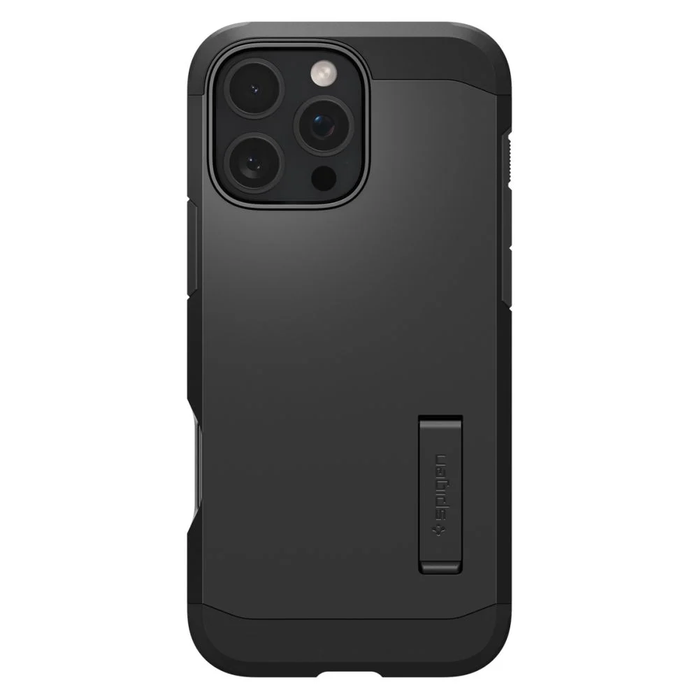 Калъф SPIGEN Tough Armor със стойка, Apple iPhone 16 Pro, MagSafe /черен/ – снимка 2