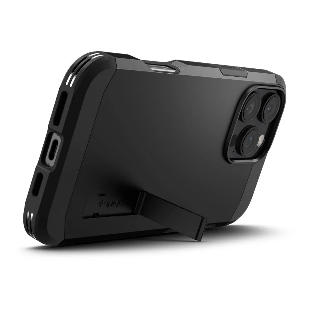 Калъф SPIGEN Tough Armor със стойка, Apple iPhone 16 Pro, MagSafe /черен/ – снимка 5