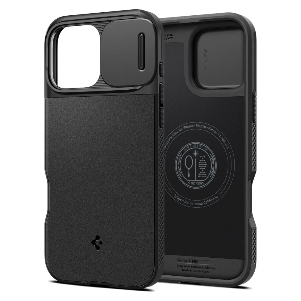 Калъф SPIGEN Optik Armor Apple iPhone 16 Pro, MagSafe /черен/ – снимка 2