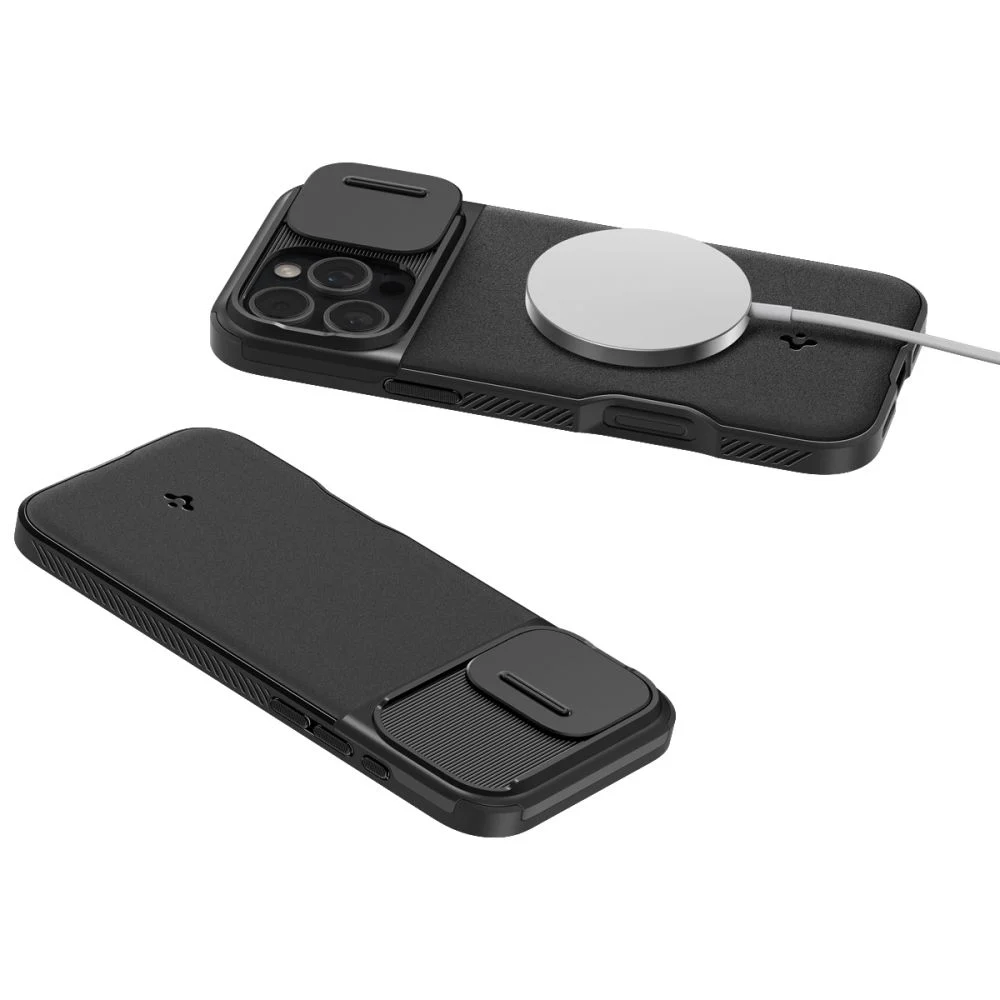 Калъф SPIGEN Optik Armor Apple iPhone 16 Pro, MagSafe /черен/ – снимка 8