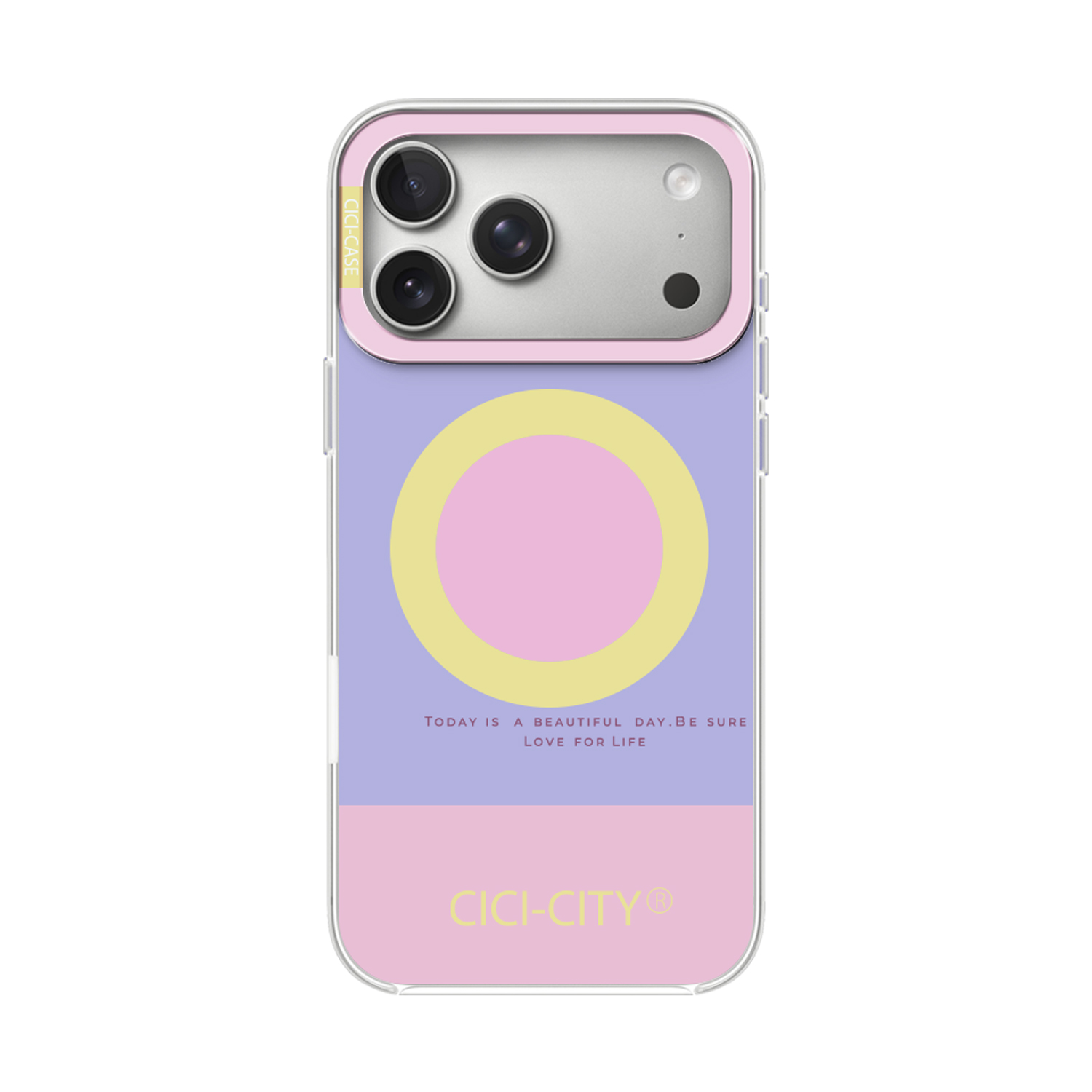 Калъф CiCi Candy Pastel MagSafe Apple iPhone 17 Air /лилаво-розов/