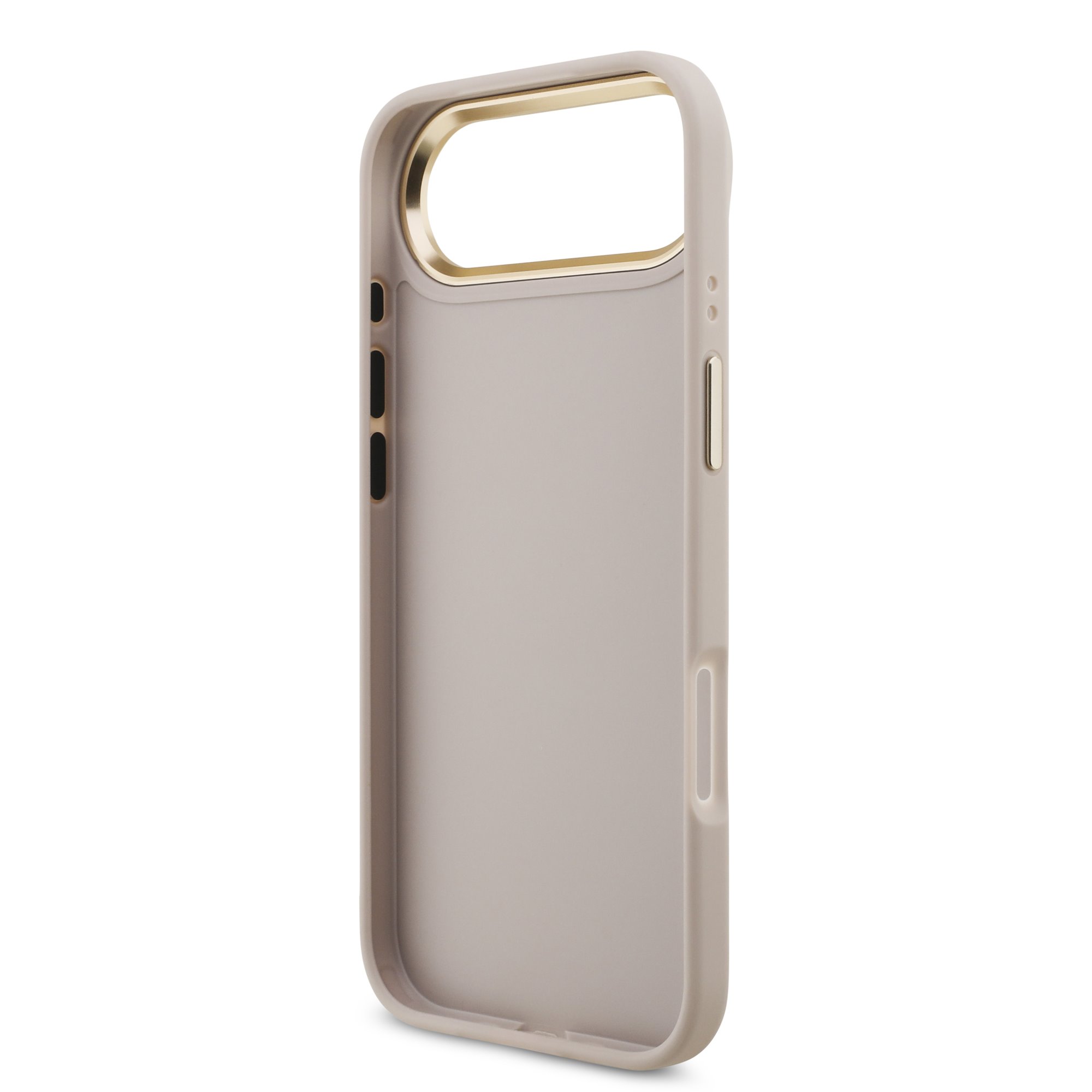 GUESS Калъф Apple iPhone 17 Air, PU Leather 4G Metal Logo Gold Frame, розов - GUHCP17M4GMGCPI – снимка 6