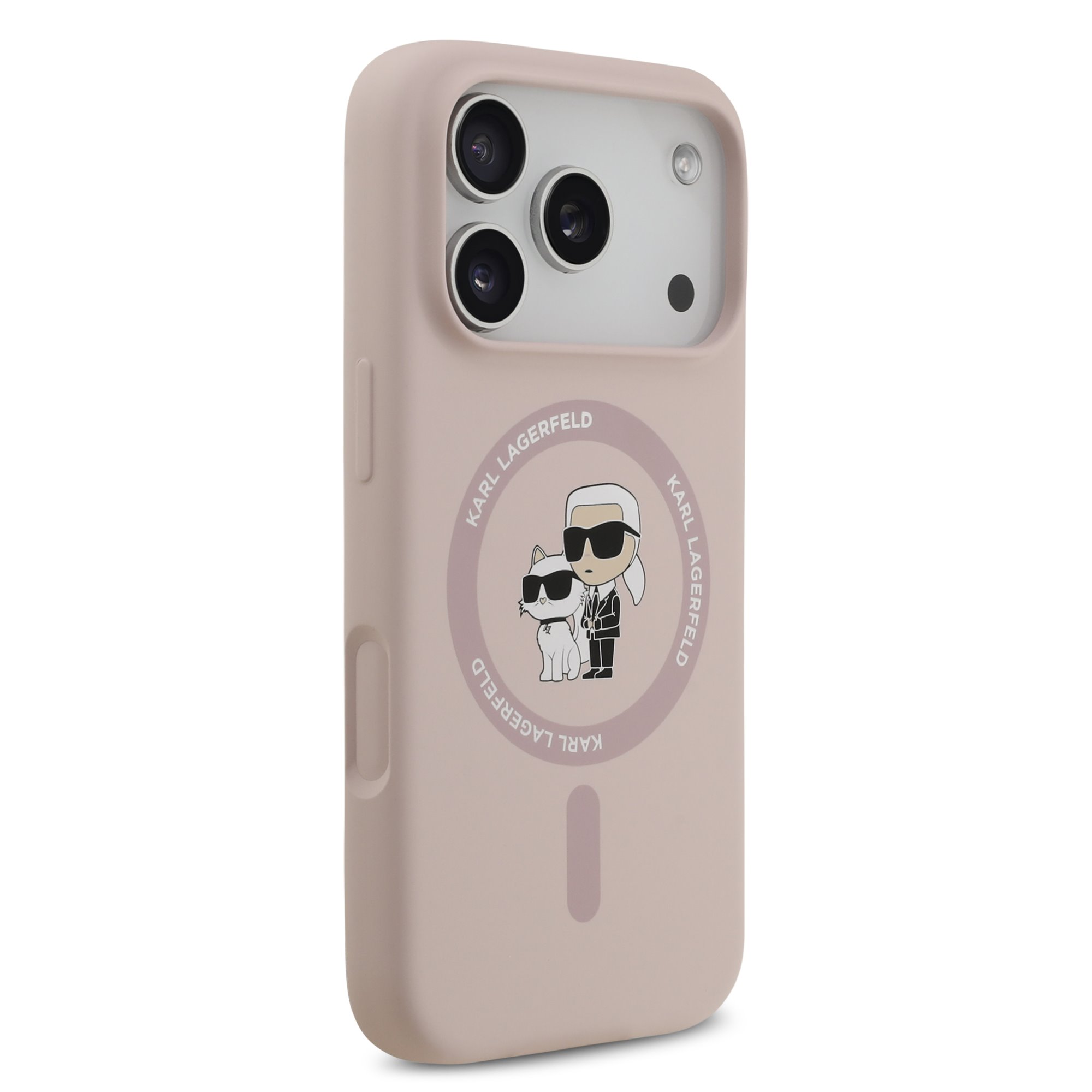 Karl Lagerfeld Калъф Apple iPhone 17 Pro Max, Liquid Silicone K/C MagSafe /розов/ - KLHMP17XSCMKCRHP – снимка 4