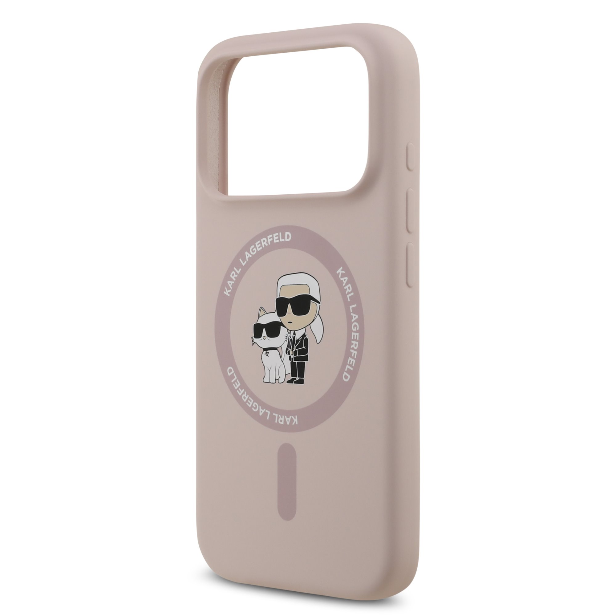 Karl Lagerfeld Калъф Apple iPhone 17 Pro Max, Liquid Silicone K/C MagSafe /розов/ - KLHMP17XSCMKCRHP – снимка 5