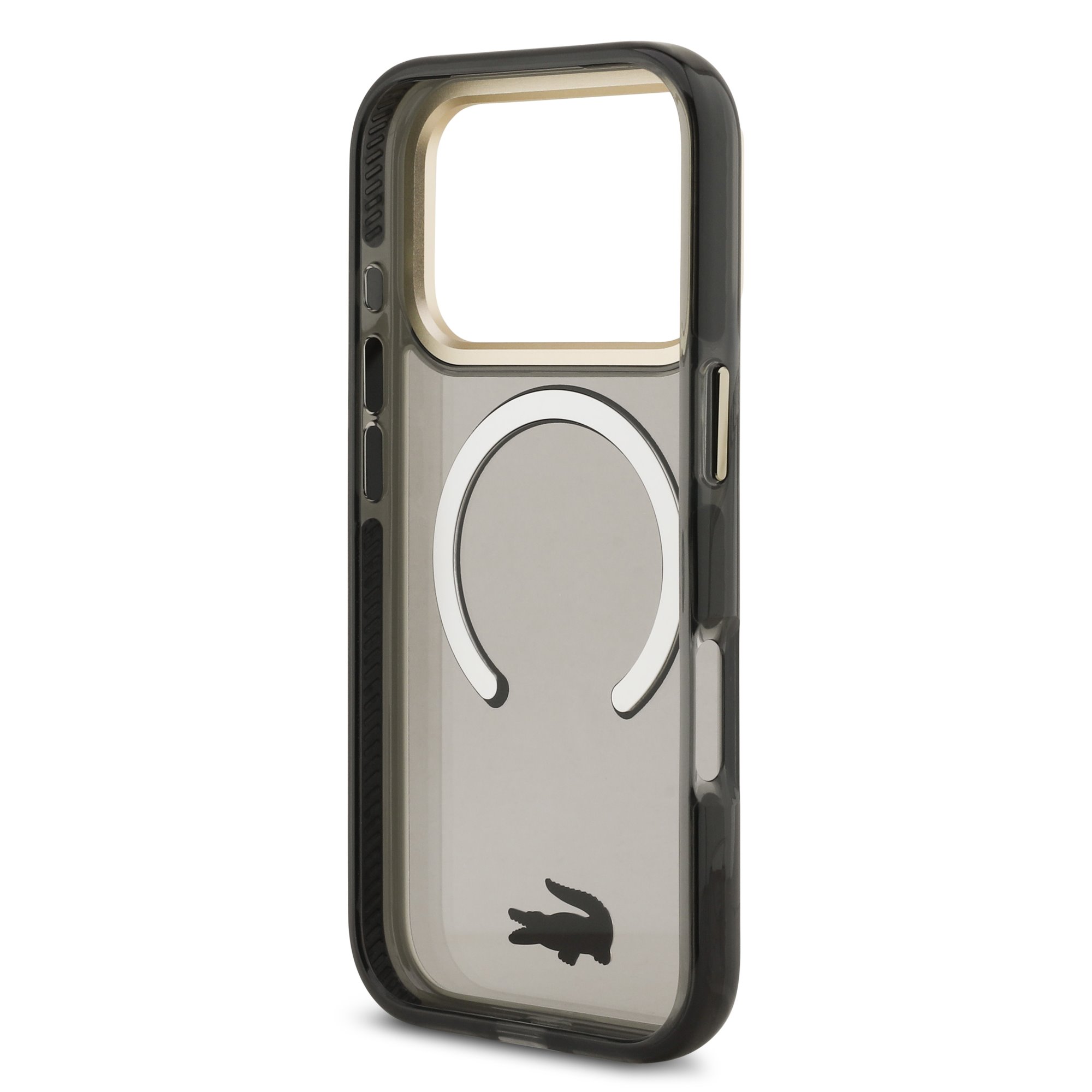 LACOSTE Калъф Apple iPhone 17 Pro Max, PC/TPU Frosted Finish Gold Logo MagSafe Black - LCHMP17XUFWAK – снимка 6