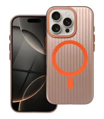 iPhone 17 Pro Max Simple Case MagSafe, титаниум голд