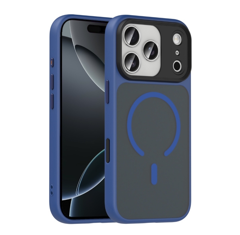 iPhone 17 Pro Max BRABUS Premium case MagSafe, син борд