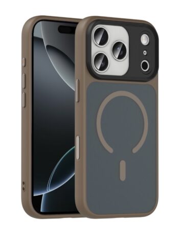 iPhone 17 Pro Max BRABUS Premium case MagSafe, кафяв борд