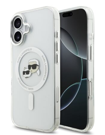 Karl Lagerfeld Калъф Apple iPhone 17, IML K/C Heads Metal Frame MagSafe /прозрачен/ - KLHMP17SHLSKCH