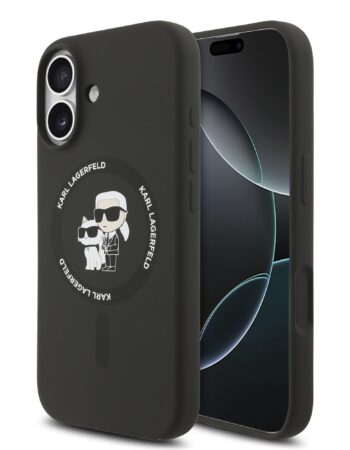 Karl Lagerfeld Калъф Apple iPhone 17, Liquid Silicone K/C MagSafe /черен/ - KLHMP17SSCMKCRHK