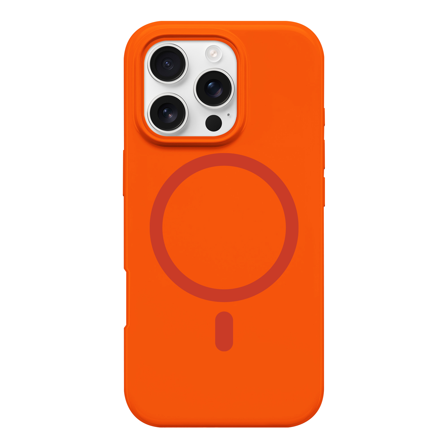 NORDIC Калъф Liquid Silicone Apple iPhone 17 Pro, MagSafe /Sunset flame/