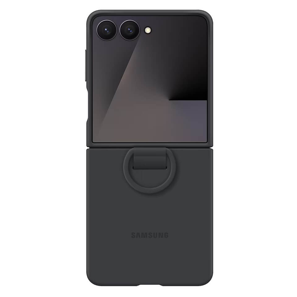 Оригинален Калъф Silicone Cover with Ring Samsung Z Flip 7 EF-PF766TBE /черен/