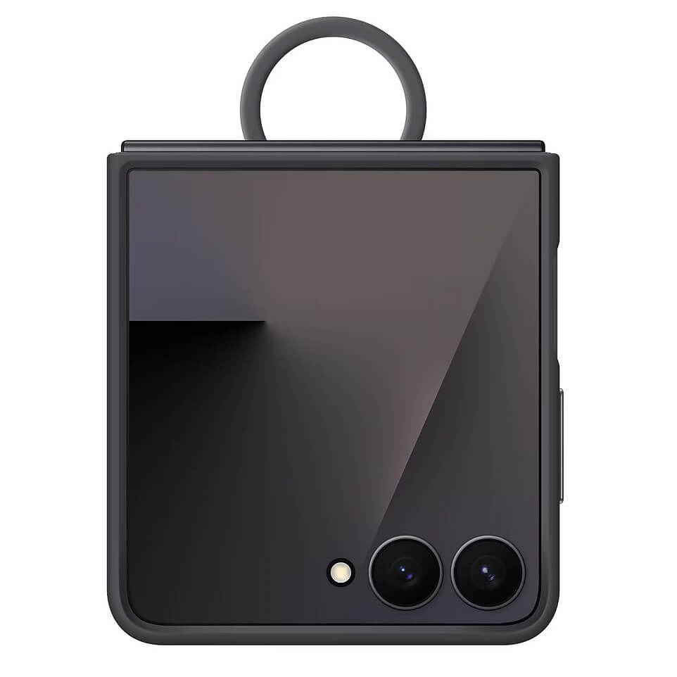Оригинален Калъф Silicone Cover with Ring Samsung Z Flip 7 EF-PF766TBE /черен/ – снимка 3